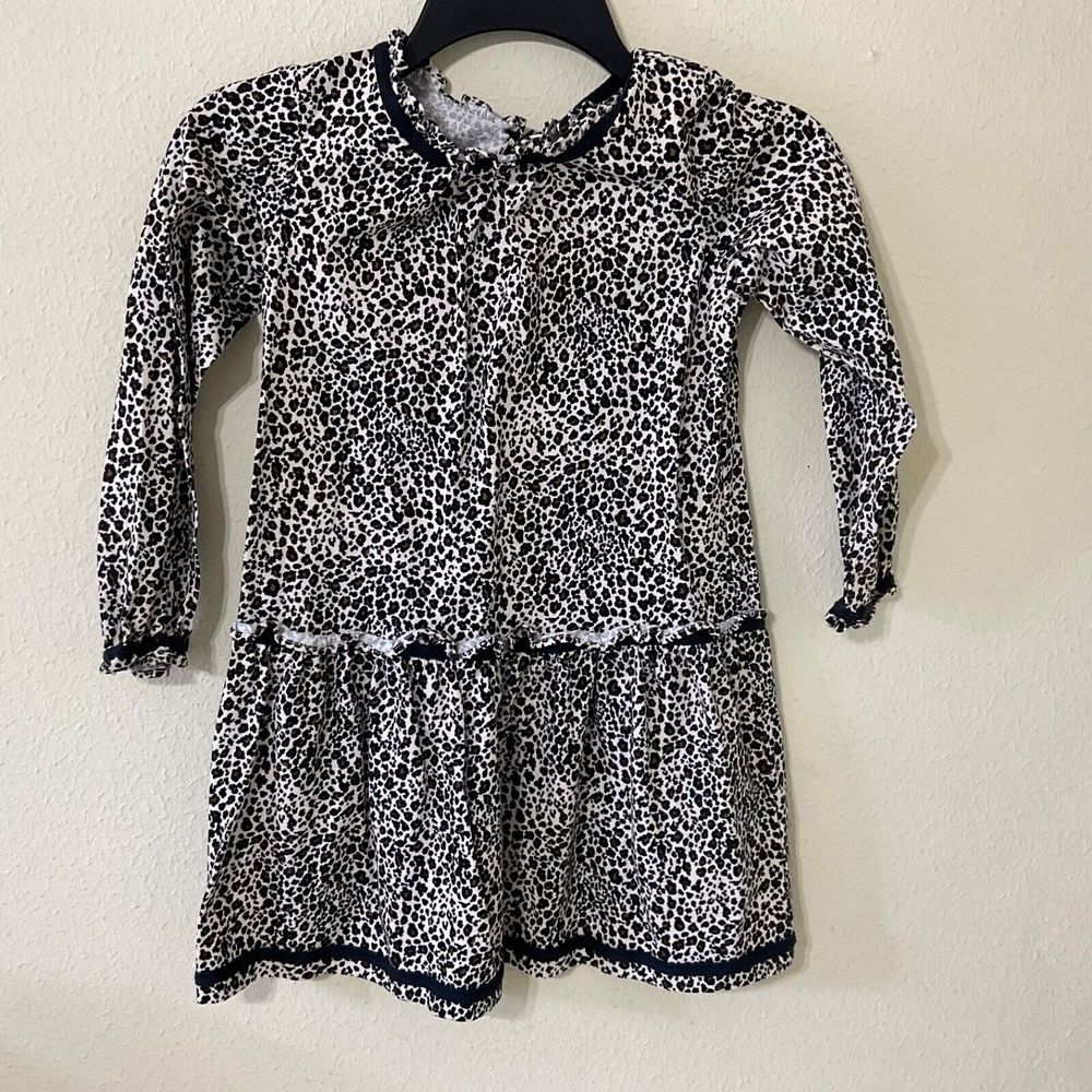 Hanna Andersson Dress girls US size 6-7 Animal Print Cotton  Euro Size 120